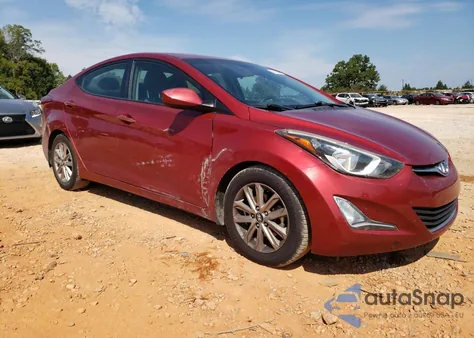 2016 Hyundai Elantra Se from USA, damaged, VIN 5NPDH4AE6GH655773